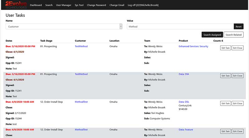 User Dashboard